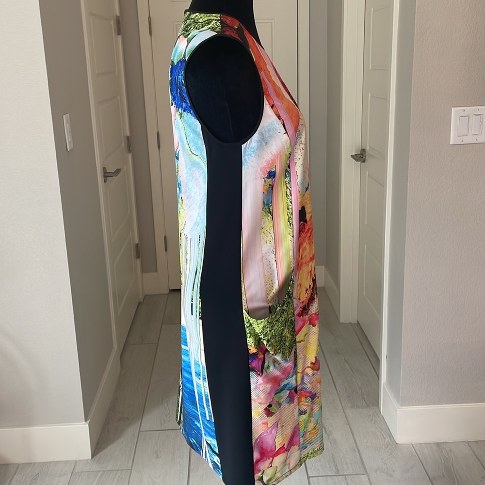 Clover Canyon Tropical Print Sleeveless Sheath Dress Size S - Picture 8 of 11